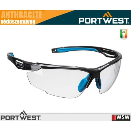 Portwest ANTHRACITE CLEAR munkavédelmi védőszemüveg - egyéni védőeszköz