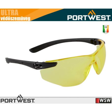 Portwest ULTRA YELLOW munkavédelmi védőszemüveg - egyéni védőeszköz