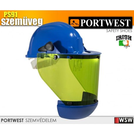 Portwest PS91 ívvédő álarc sisakra szerelhető (sisak nélkül) - védőszemüveg