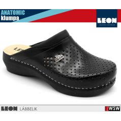 Leon COMFORT PU100 BLACK bőr női klumpa