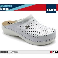 Leon COMFORT PU100 WHITE bőr női klumpa