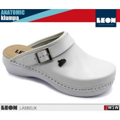 Leon COMFORT PU101 WHITE bőr női klumpa