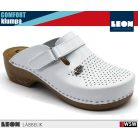 Leon COMFORT PU159 WHITE bőr női klumpa