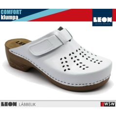 Leon COMFORT PU161 WHITE bőr női klumpa