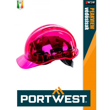 Portwest PEAKVIEW UV400 átlátszó biztonsági védősisak - egyéni védőeszköz