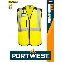   Portwest PW3 YELLOW prémium technikai jólláthatósági mellény - munkaruha