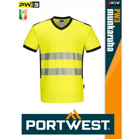 Portwest PW3 YELLOW jólláthatósági munkapóló - munkaruha