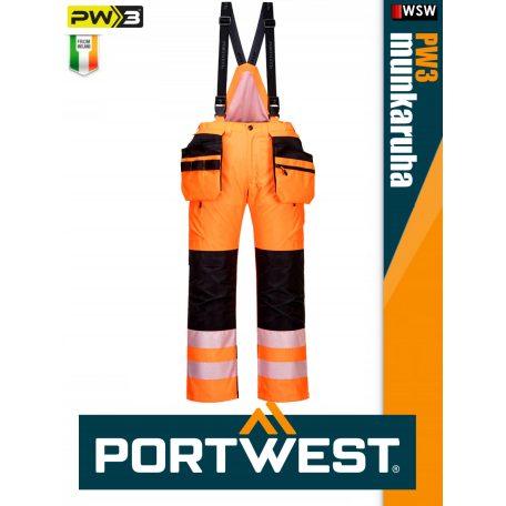 Portwest PW3 ORANGE prémium technikai jólláthatósági télikabát - munkaruha