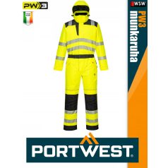 Portwest PW3 ORANGE prémium technikai jólláthatósági bélelt overál kezes-lábas - munkaruha