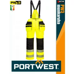 Portwest PW3 YELLOWBLACK jólláthatósági vízálló overál munkanadrág - munkaruha