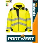 Portwest PW3 YELLOW jólláthatósági vízálló munkakabát - munkaruha