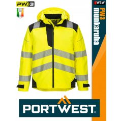   Portwest PW3 YELLOW jólláthatósági vízálló munkakabát - munkaruha
