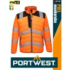 Portwest PW3 ORANGE prémium technikai jólláthatósági baffle kabát - munkaruha