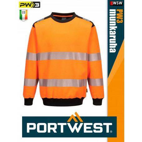 Portwest PW3 ORANGE prémium technikai jólláthatósági pulóver - munkaruha