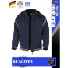 Qualitex PRO 245 GREENBLACK prémium téli bélelt softshell technikai kabát - munkaruha