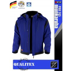   Qualitex PRO 245 ROYALBLACK prémium téli bélelt softshell technikai kabát - munkaruha