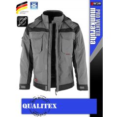 Qualitex PRO 245 WHITEGREY prémium technikai kabát - munkaruha