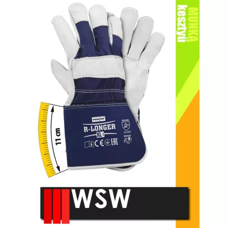 WSW LONGER bőr hosszú mandzsettájú munkakesztyű - 12 pár/csomag