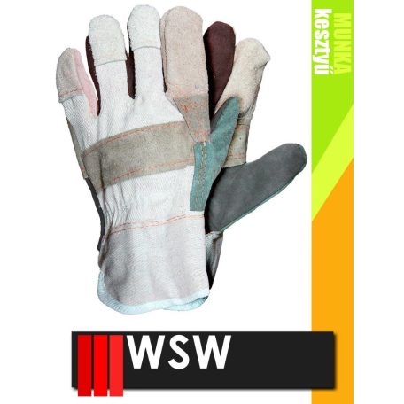 WSW RBK bőr munkakesztyű - 12 pár/csomag