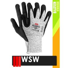 WSW CUT5 mártott nitril vágásbiztos mártott munkakesztyű - 12 pár/csomag