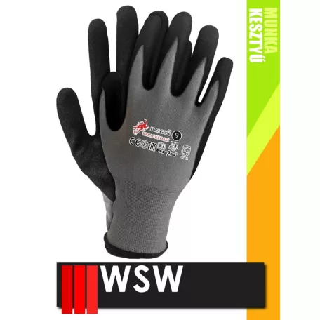 WSW BLACKBERRY mártott habnitril mártott prémium munkakesztyű - 12 pár/csomag