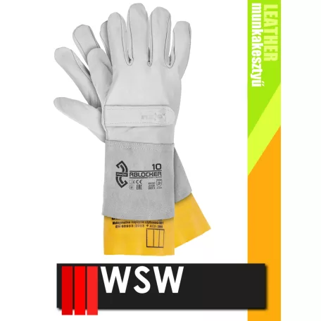 WSW BLOCKER bőr technikai munkakesztyű - 12 pár/csomag