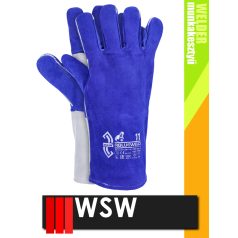 WSW BLUEWELD bőr technikai hegesztő 100C-ig kontakthőálló munkakesztyű - 12 pár/csomag   WSW BLUEWELD bőr technikai hegesztő 100C-ig kontakthőálló munkakesztyű - 12 pár/csomag