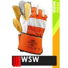 WSW POWERSTONE bőr bélelt munkakesztyű - 12 pár/csomag