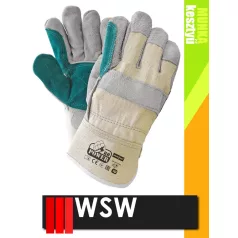 WSW POWER bőr bélelt munkakesztyű - 12 pár/csomag
