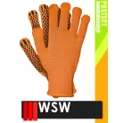 WSW FLAT ORANGE csúszásbiztos mártott munkakesztyű - 12 pár/csomag