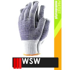   WSW DOZEN DOBLE NAVY csúszásbiztos mártott munkakesztyű - 12 pár/csomag