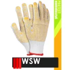 WSW DOZEN DOBLE YELLOW csúszásbiztos mártott munkakesztyű - 12 pár/csomag