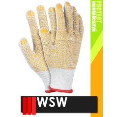  WSW DOZEN DOBLE YELLOW csúszásbiztos mártott munkakesztyű - 12 pár/csomag