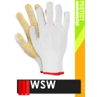 WSW DOZEN YELLOW csúszásbiztos mártott munkakesztyű - 12 pár/csomag