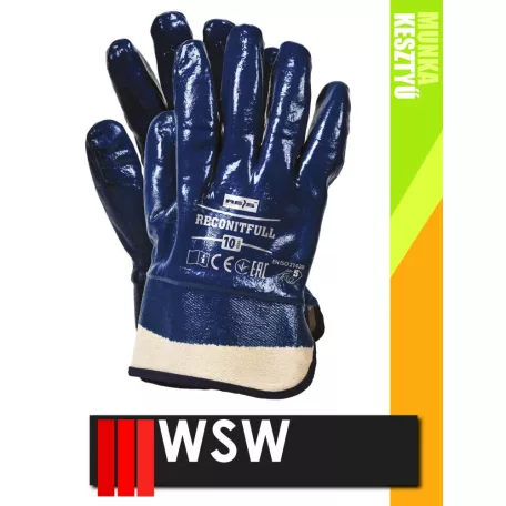 WSW RECONIT FULL mártott nitril munkakesztyű - 12 pár/csomag