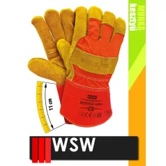   WSW REDGOLD bőr hosszú mandzsettájú munkakesztyű - 12 pár/csomag