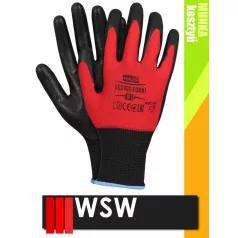   WSW REDVOX mártott nitril mártott prémium munkakesztyű - 12 pár/csomag
