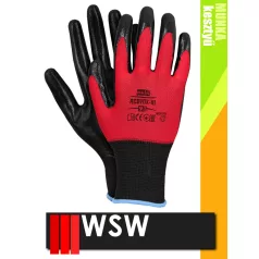   WSW REDVOX mártott nitril mártott prémium munkakesztyű - 12 pár/csomag