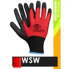 WSW REDVOX mártott munkakesztyű - 12 pár/csomag