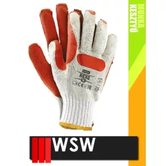   WSW REX mártott gumi mártott térkövező munkakesztyű - 12 pár/csomag