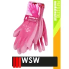 WSW HOTPINK mártott munkakesztyű - 12 pár/csomag