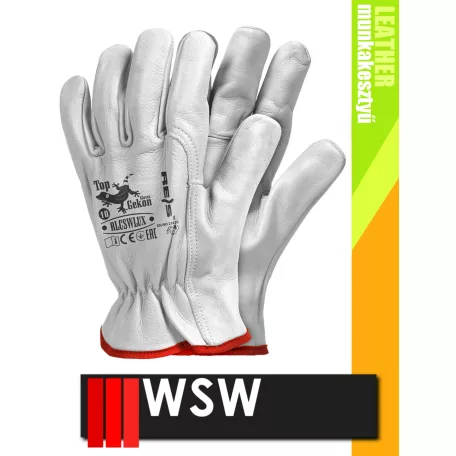 WSW LUX bőr technikai munkakesztyű - 12 pár/csomag