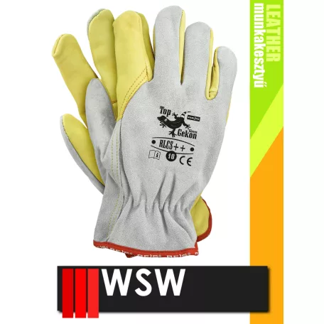 WSW RELIX++ bőr technikai munkakesztyű - 12 pár/csomag