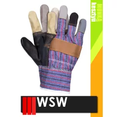 WSW PAS bőr munkakesztyű - 12 pár/csomag