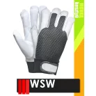 WSW TOPER tépőzáras mandzsettájú bőr munkakesztyű - 12 pár/csomag
