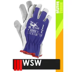 WSW TOPER bőr munkakesztyű - 12 pár/csomag