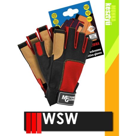 WSW LIBRA bőr kombinált munkakesztyű - 1 pár/csomag