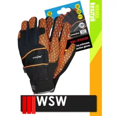 WSW SPRUCCOR bőr kombinált munkakesztyű - 1 pár/csomag