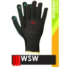 WSW NYDO BLACK csúszásbiztos mártott munkakesztyű - 12 pár/csomag