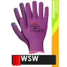 WSW NYDO PURPLE csúszásbiztos mártott munkakesztyű - 12 pár/csomag